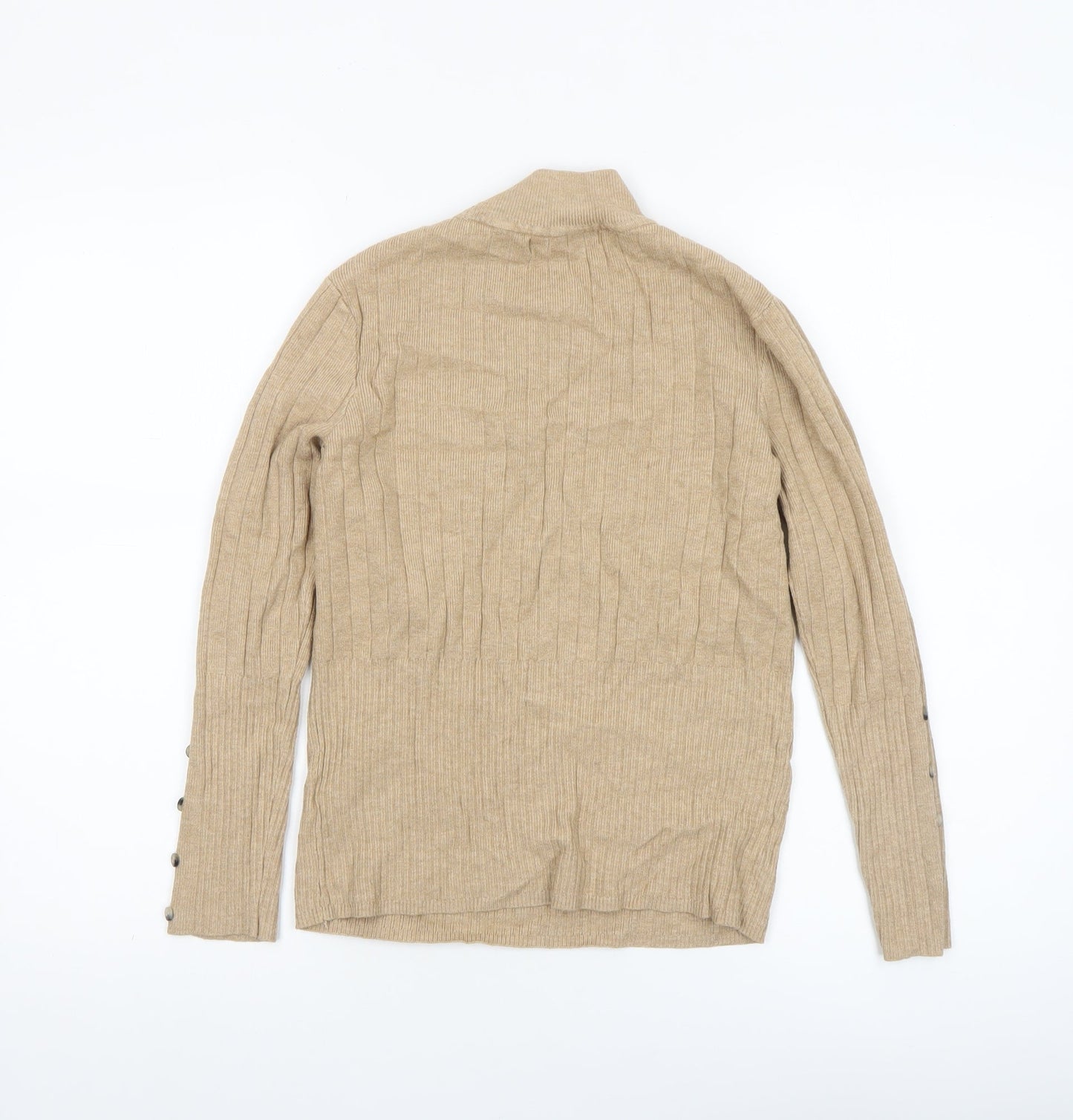 Womens UK Size 10 Marks and Spencer Beige Pullover Jumper