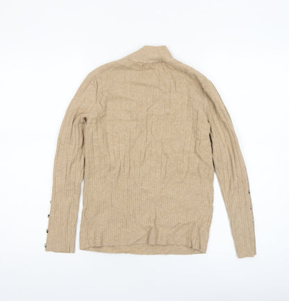 Womens UK Size 10 Marks and Spencer Beige Pullover Jumper