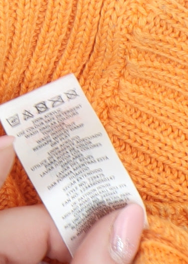 Womens UK Size L PEP&CO Orange Pullover Jumper