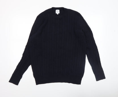 Mens UK Size M John Lewis & Partners Blue Pullover Jumper