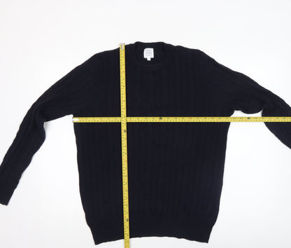 Mens UK Size M John Lewis & Partners Blue Pullover Jumper