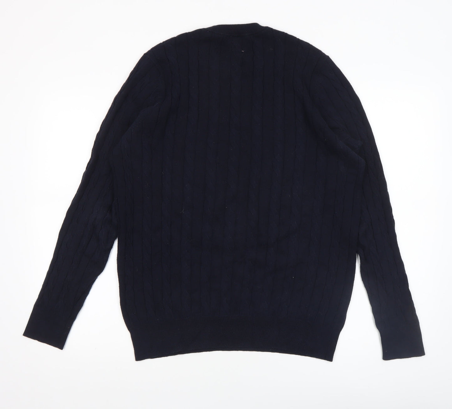 Mens UK Size M John Lewis & Partners Blue Pullover Jumper