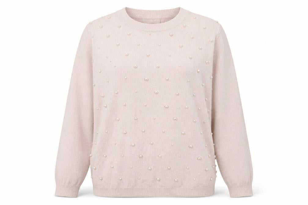 Womens UK Size XL CITY Beige Pullover Jumper