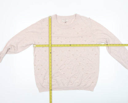 Womens UK Size XL CITY Beige Pullover Jumper