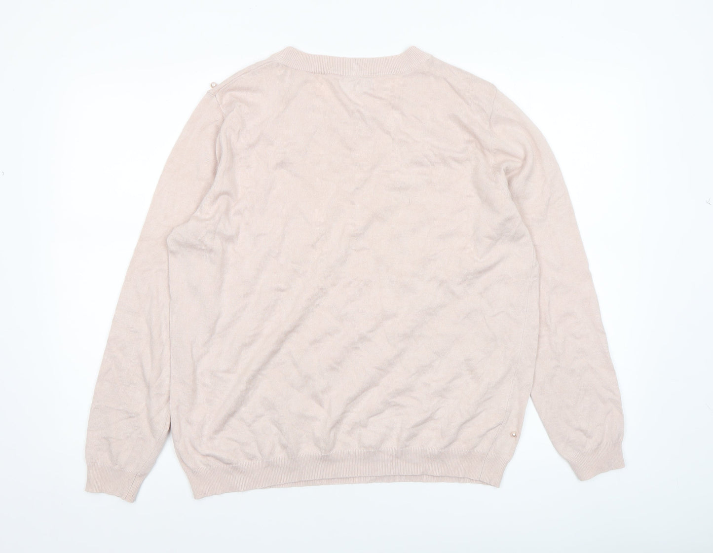 Womens UK Size XL CITY Beige Pullover Jumper
