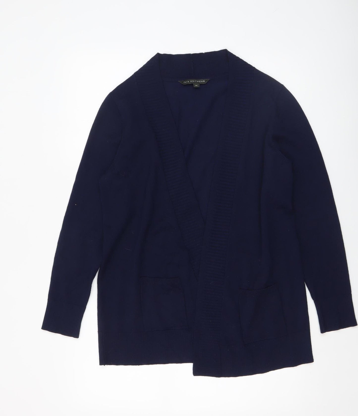 Womens UK Size 14 Bonmarché Blue Cardigan Jumper
