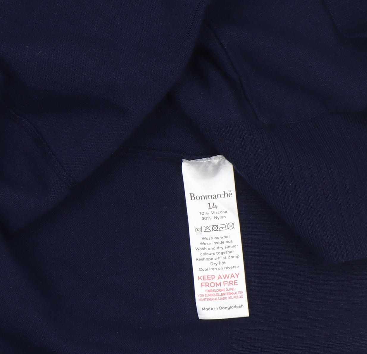 Womens UK Size 14 Bonmarché Blue Cardigan Jumper