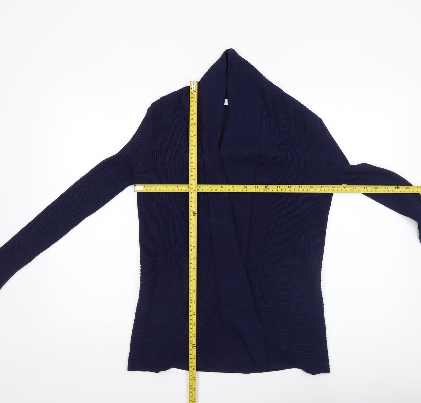Womens UK Size 8 John Lewis Blue Cardigan Jumper