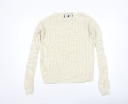 Womens UK Size 8 SoulCal & Co Ivory Pullover Jumper