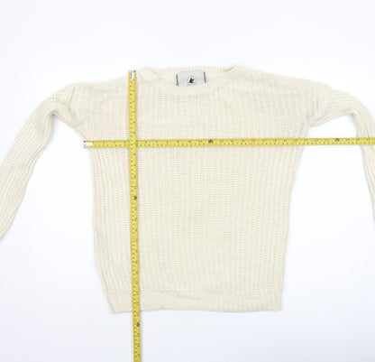 Womens UK Size 8 SoulCal & Co Ivory Pullover Jumper