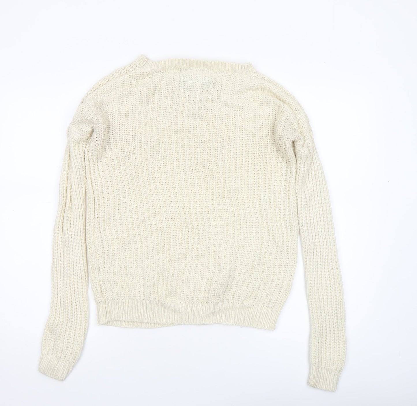 Womens UK Size 8 SoulCal & Co Ivory Pullover Jumper