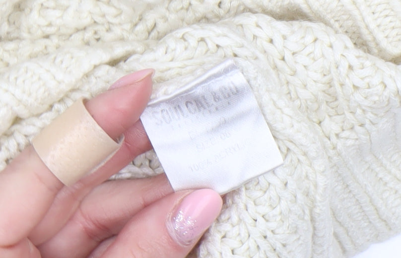 Womens UK Size 8 SoulCal & Co Ivory Pullover Jumper