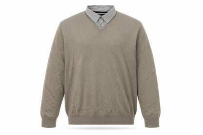 Mens UK Size XL NEXT Beige Pullover Jumper