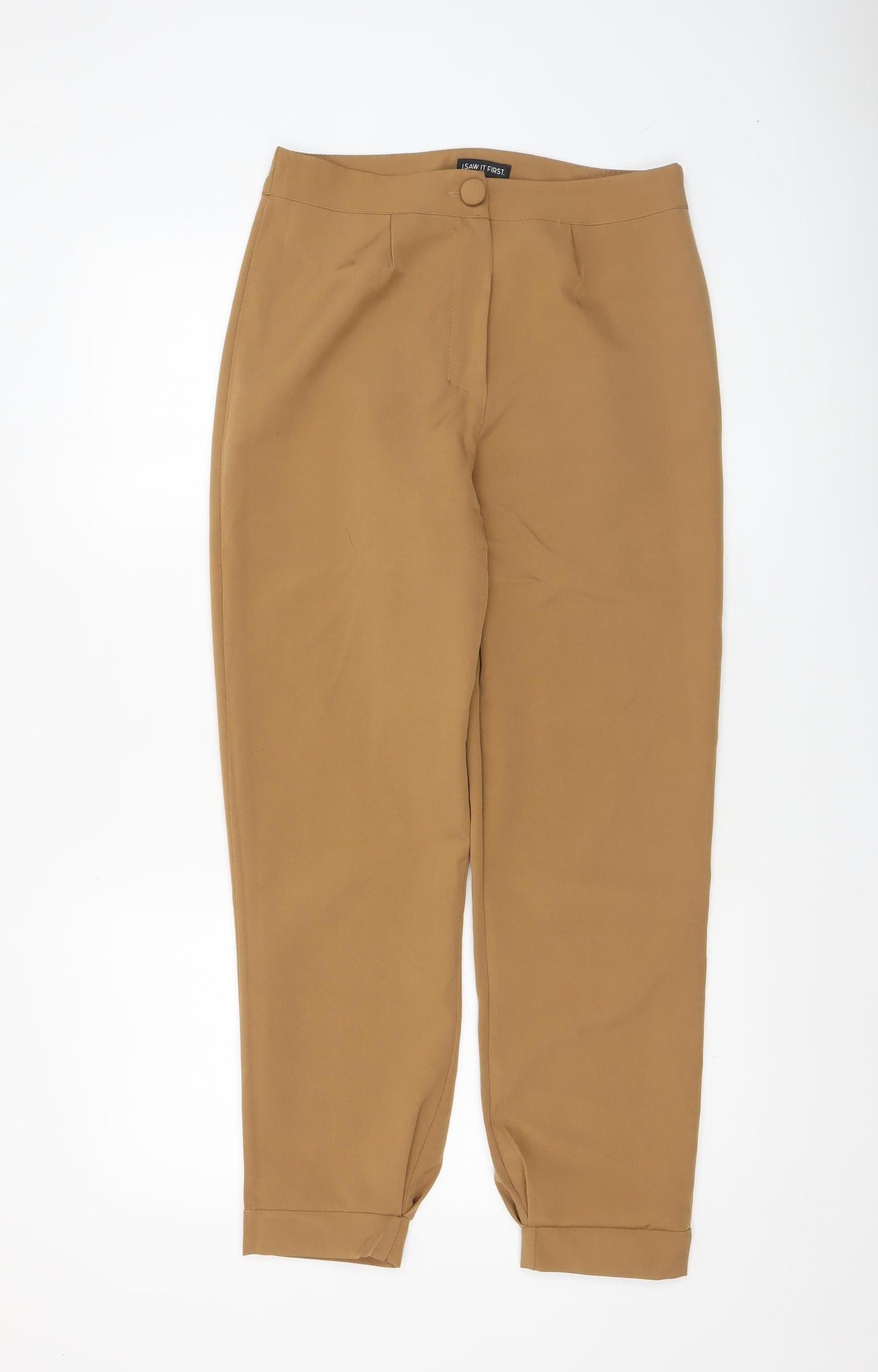 Womens UK Size 10 I SAW IT FIRST Slim Fit Casual Workwear Brown Trousers