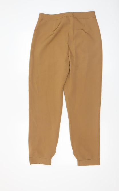 Womens UK Size 10 I SAW IT FIRST Slim Fit Casual Workwear Brown Trousers