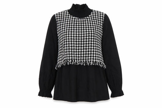 Womens UK Size 10 I SAW IT FIRST Black Tunic Blouse