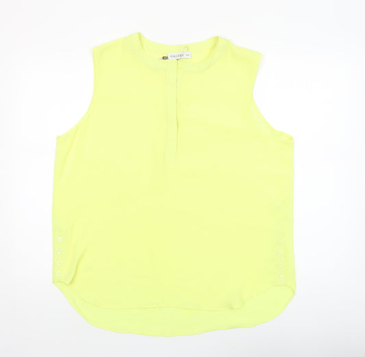Womens UK Size 16 Gallery Yellow Basic Blouse