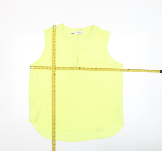 Womens UK Size 16 Gallery Yellow Basic Blouse