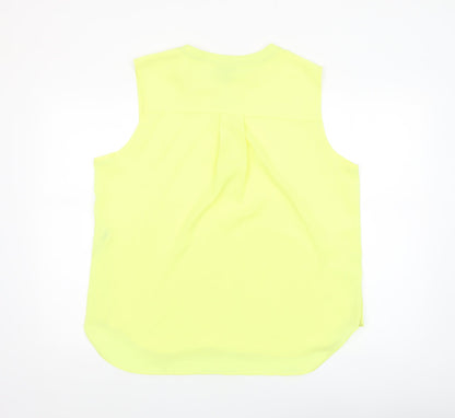 Womens UK Size 16 Gallery Yellow Basic Blouse