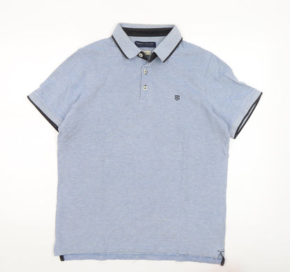 Mens UK Size L JACK & JONES 100% Cotton Polo Shirt