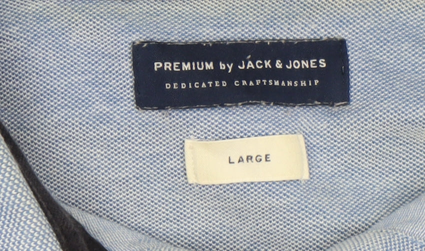 Mens UK Size L JACK & JONES 100% Cotton Polo Shirt