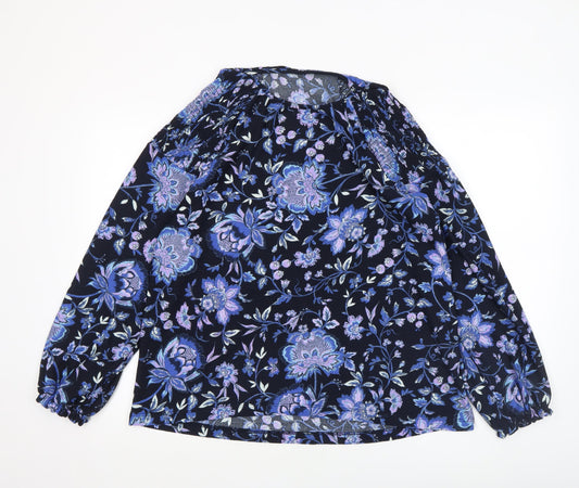 Womens UK Size 14 NEXT Blue Tunic Blouse