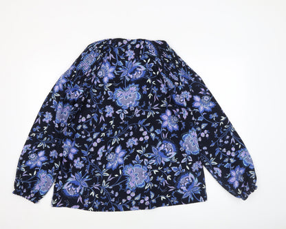 Womens UK Size 14 NEXT Blue Tunic Blouse