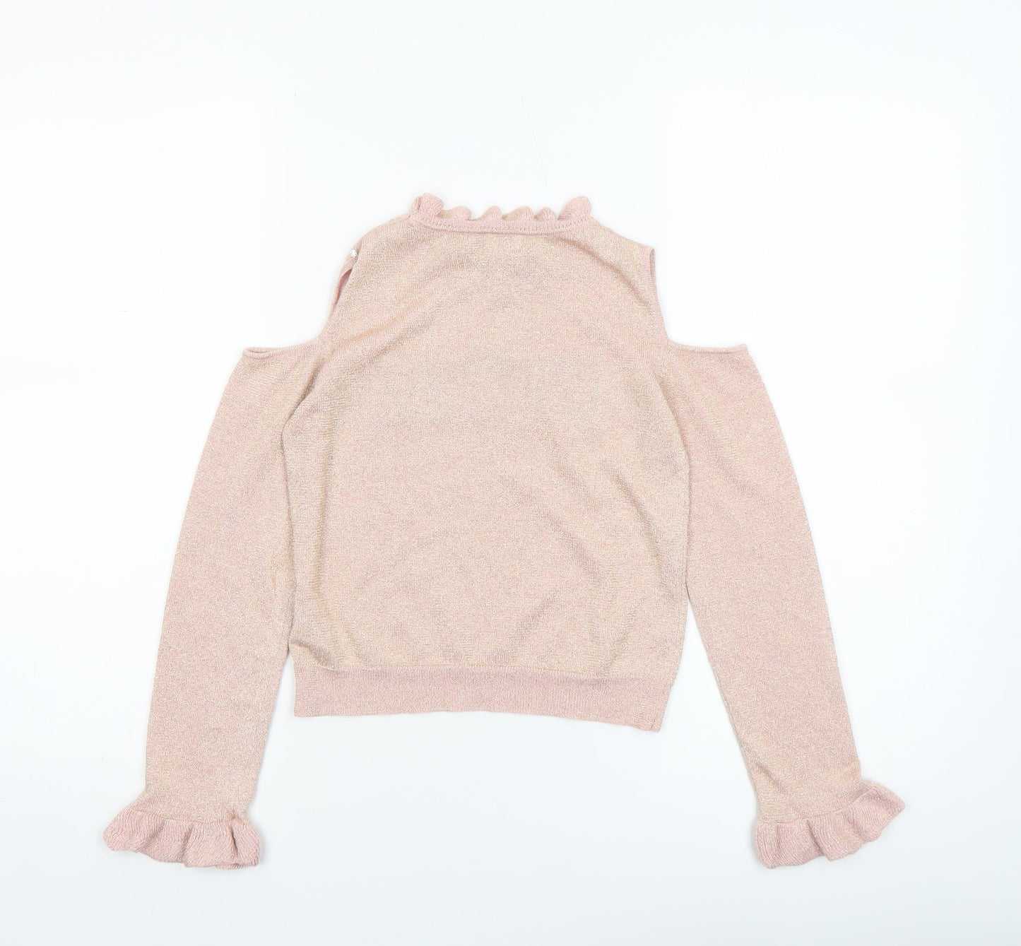 Girls UK Size 7-8 Years River Island Pink Pullover T-Shirt