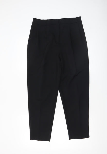 Womens UK Size 10 ASOS DESIGN Regular Fit Ankle Black Trousers