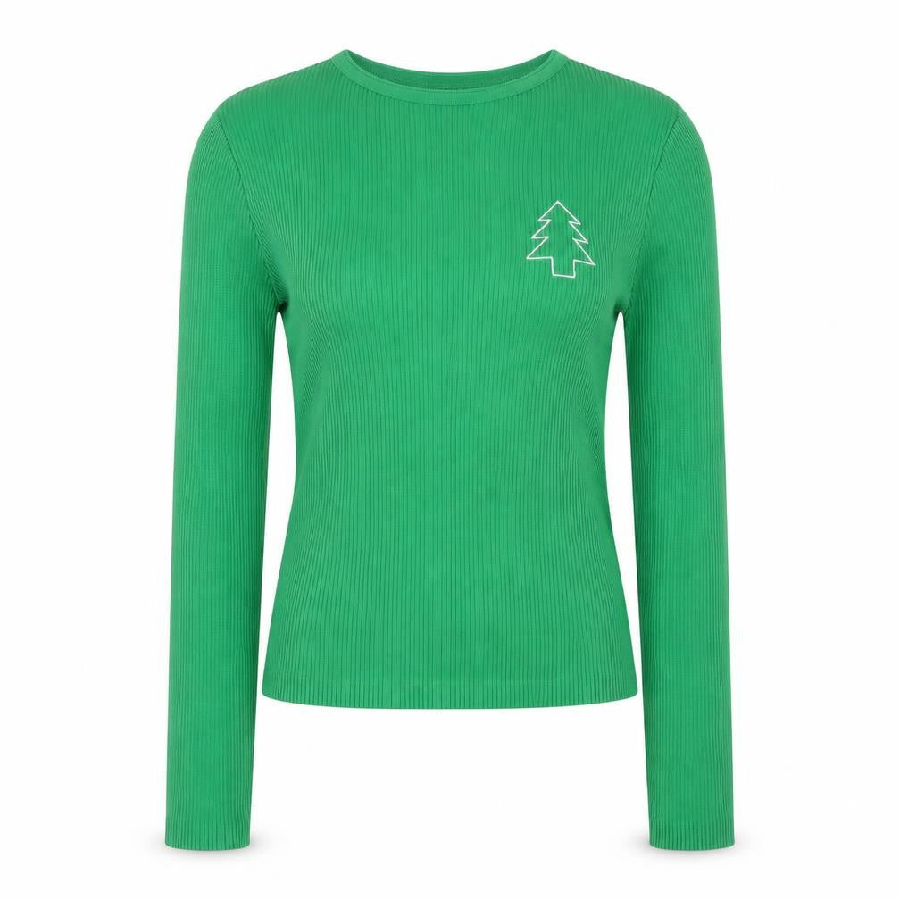 Womens UK Size S Missguided Green Basic T-Shirt