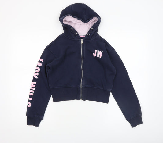 Girls UK Size 10-11 Years Jack Wills Blue Full Zip Hoodie