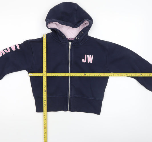 Girls UK Size 10-11 Years Jack Wills Blue Full Zip Hoodie