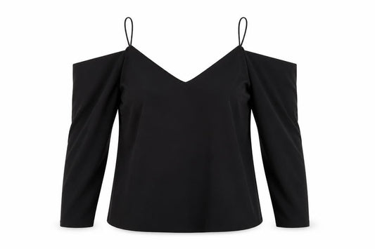 Womens UK Size 10 River Island Black Camisole Blouse