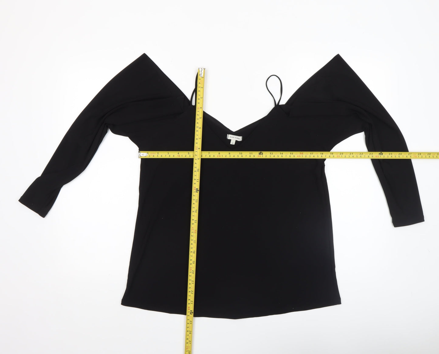 Womens UK Size 10 River Island Black Camisole Blouse