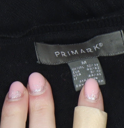 Womens UK Size M Primark Black Pullover Jumper