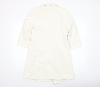 Womens UK Size 10 Rochelle Humes Regular Ivory Blazer