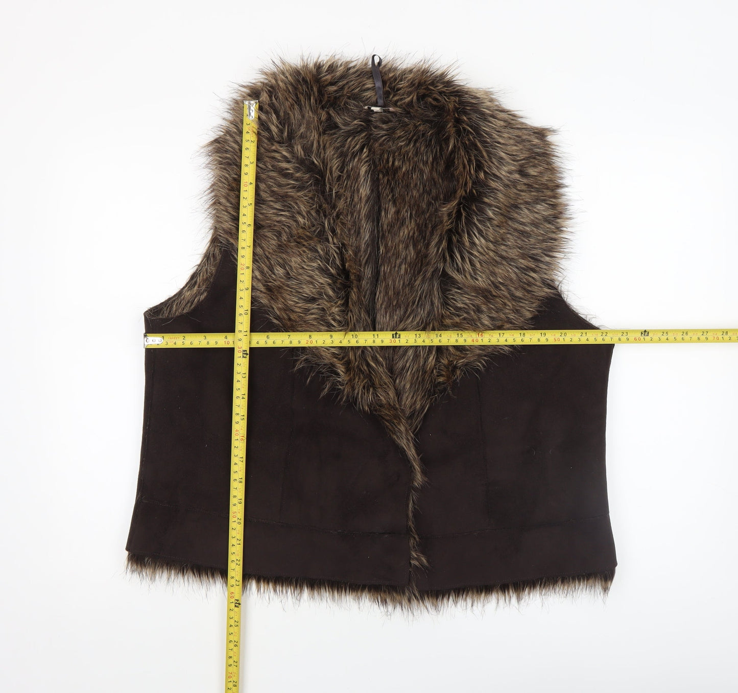 Womens UK Size L Marks and Spencer Brown Waistcoat