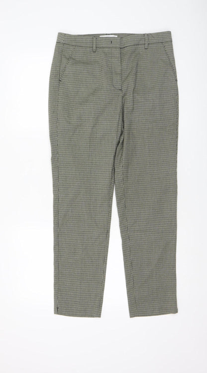 Womens UK Size 10 Mango Slim Fit Chino Grey Trousers