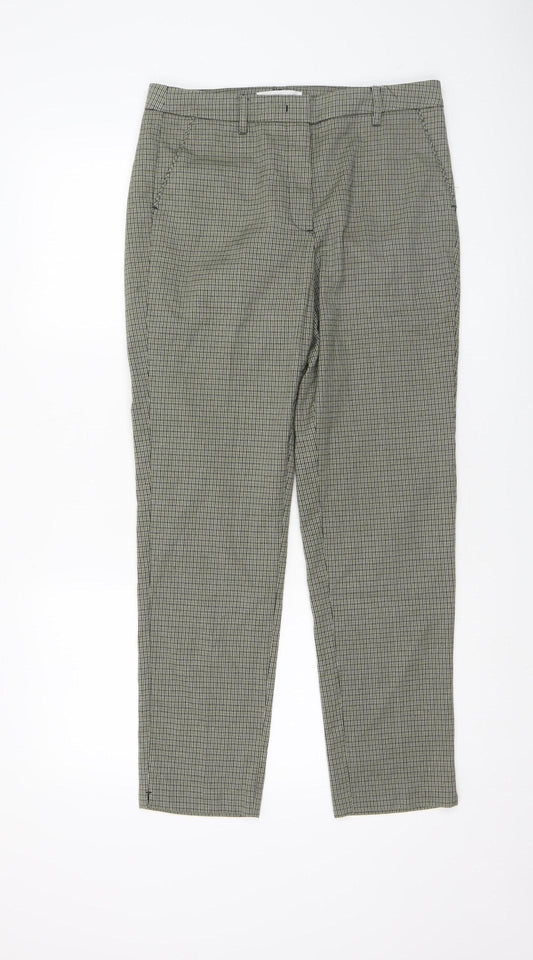 Womens UK Size 10 Mango Slim Fit Chino Grey Trousers