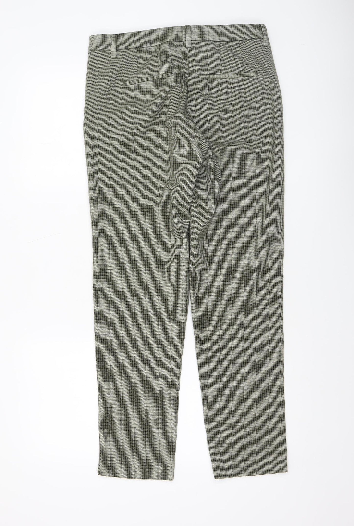 Womens UK Size 10 Mango Slim Fit Chino Grey Trousers