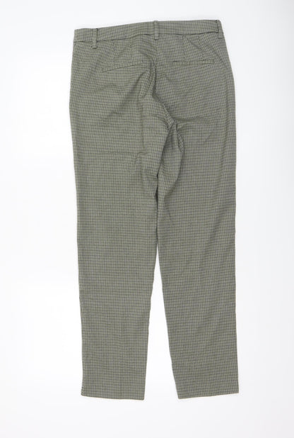 Womens UK Size 10 Mango Slim Fit Chino Grey Trousers