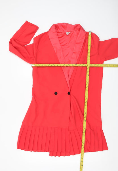 Womens UK Size 10 ASOS Regular Red Suit Jacket