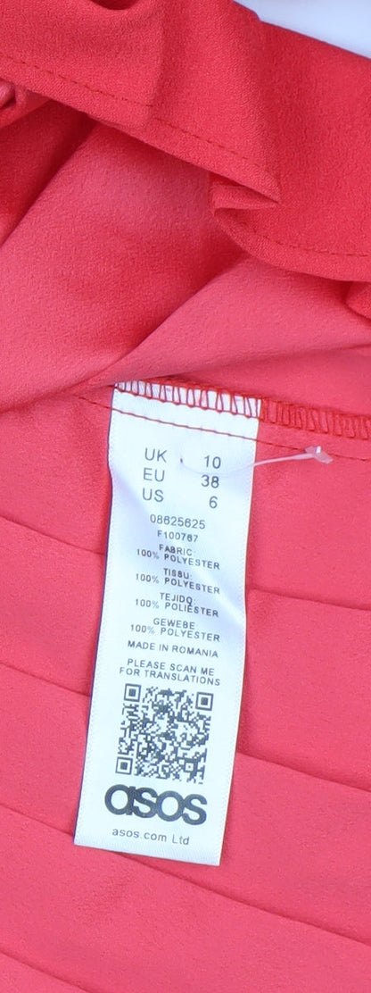 Womens UK Size 10 ASOS Regular Red Suit Jacket