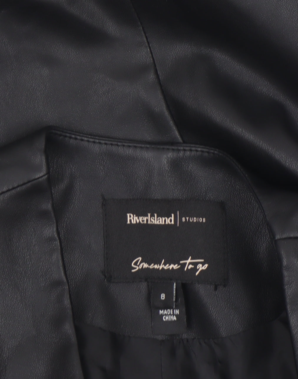 Womens UK Size 8 River Island Black Camisole Blouse