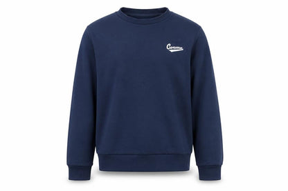 Converse Boys Blue Crew Neck Pullover Fleece Sweatshirt Size M