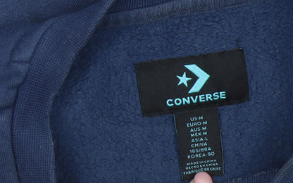 Converse Boys Blue Crew Neck Pullover Fleece Sweatshirt Size M