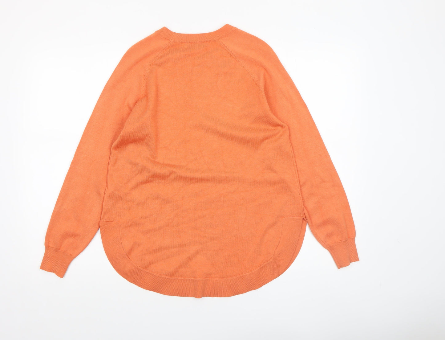 Womens UK Size S Gallery Orange Pullover Jumper