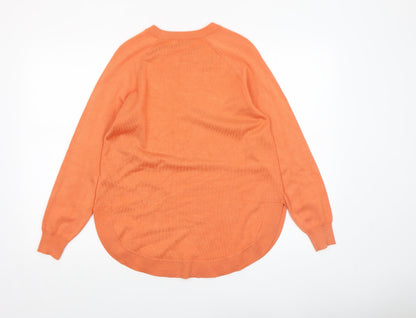 Womens UK Size S Gallery Orange Pullover Jumper