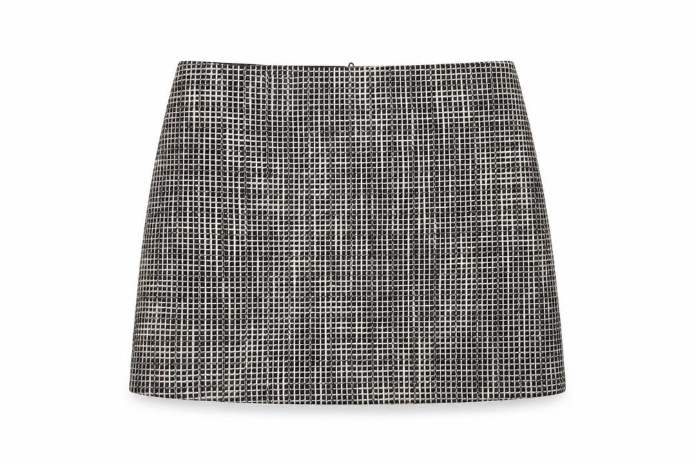 Womens UK Size 14 Papaya Straight & Pencil Tweed Skirt
