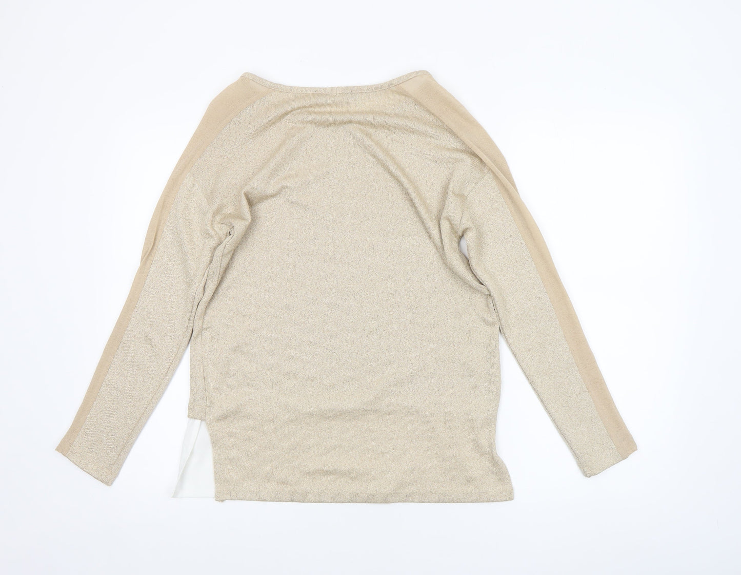 Womens UK Size S Zara Beige Tunic Blouse